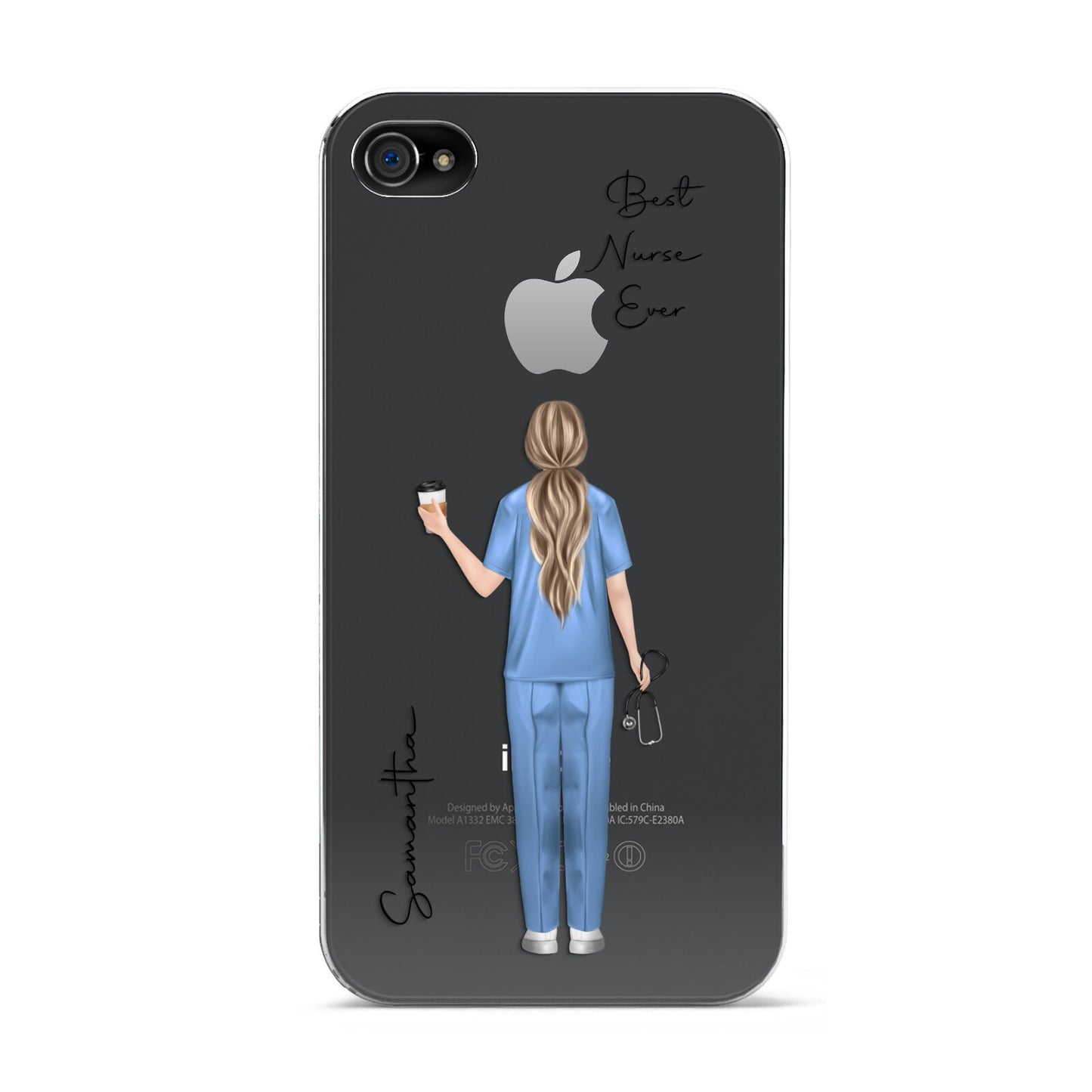 Personalised Nurse Apple iPhone 4s Case