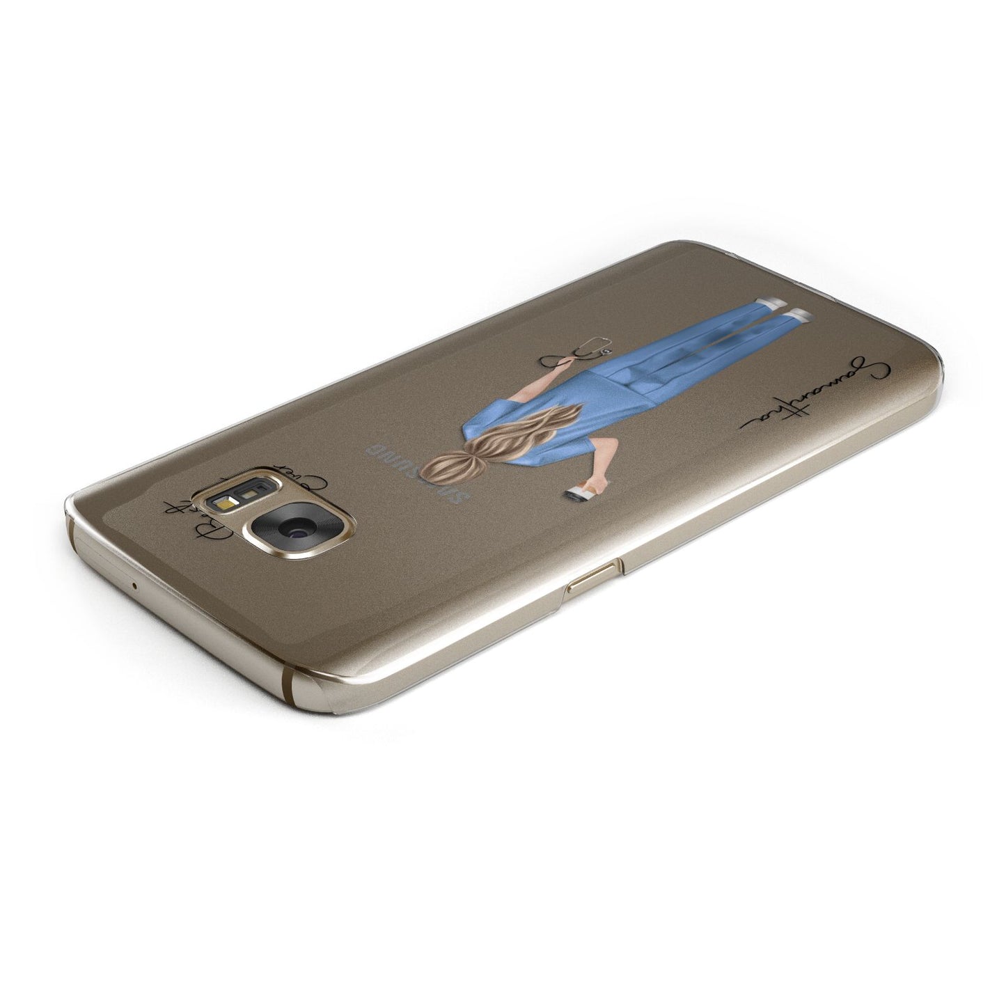 Personalised Nurse Samsung Galaxy Case Top Cutout