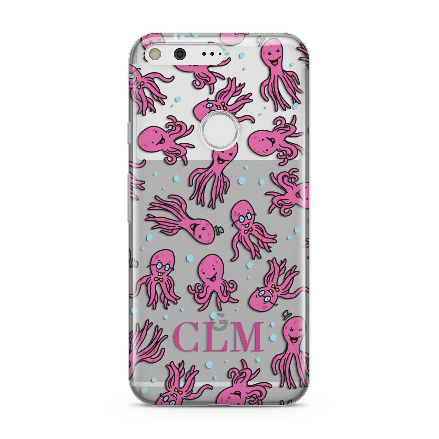 Personalised Octopus Initials Google Pixel Case