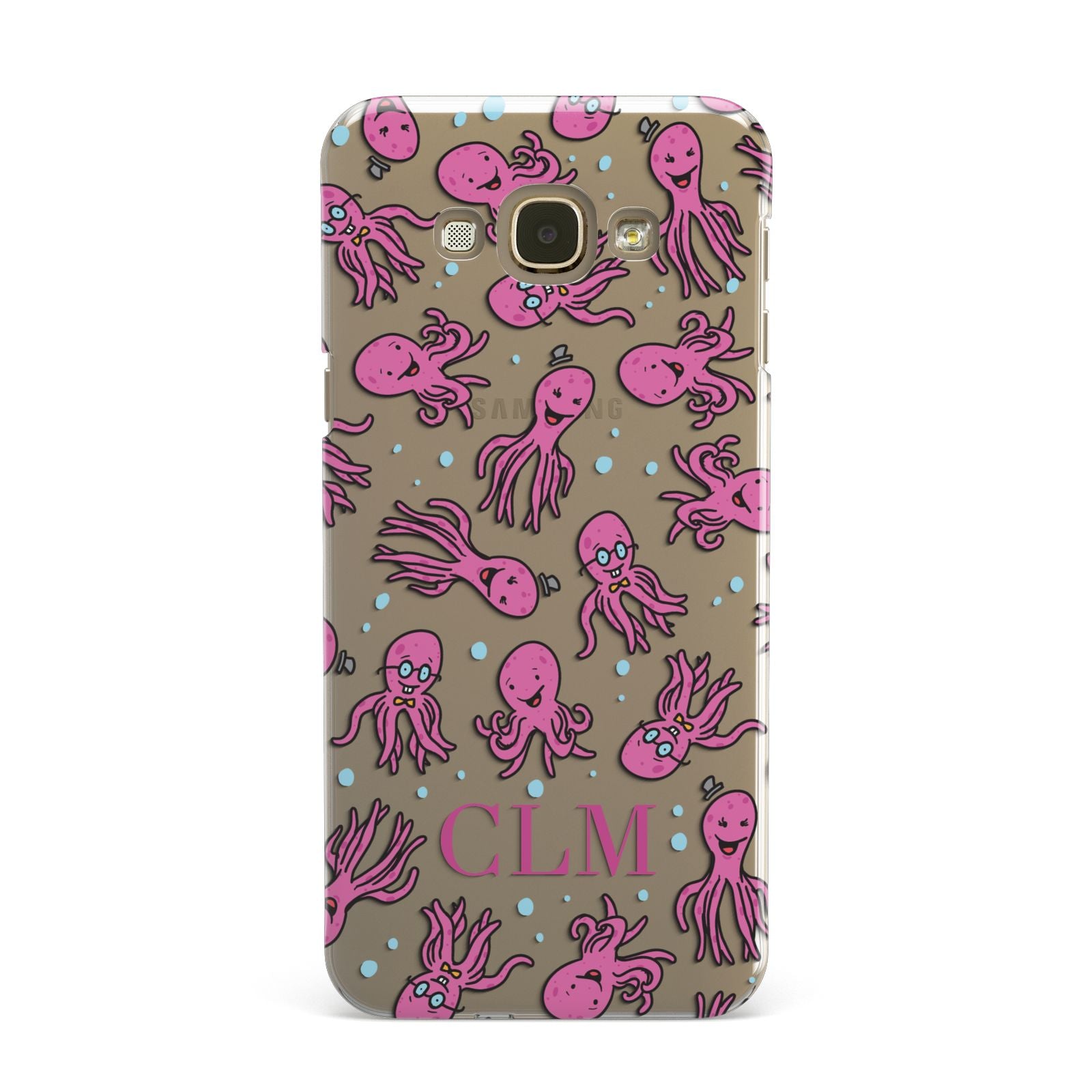 Personalised Octopus Initials Samsung Galaxy A8 Case