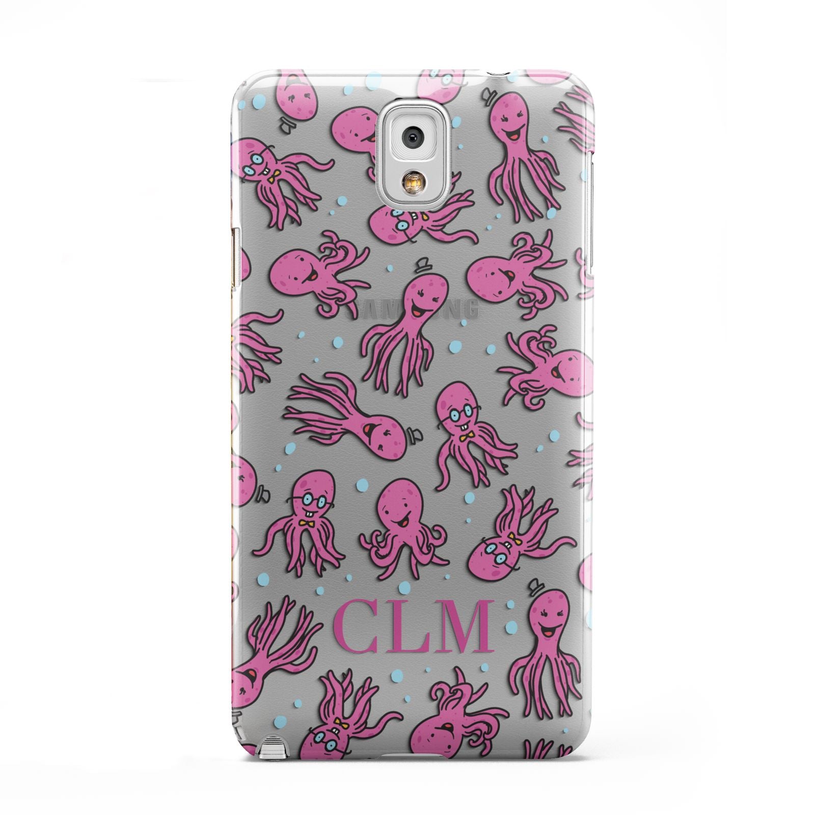 Personalised Octopus Initials Samsung Galaxy Note 3 Case