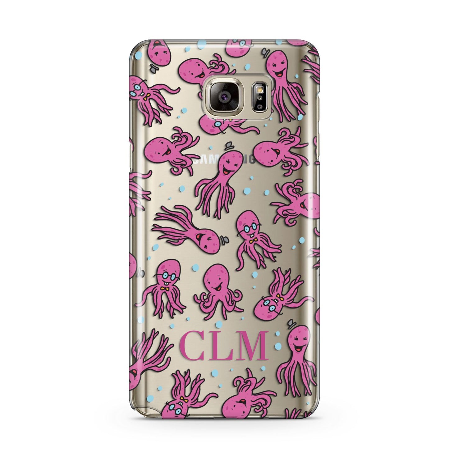 Personalised Octopus Initials Samsung Galaxy Note 5 Case