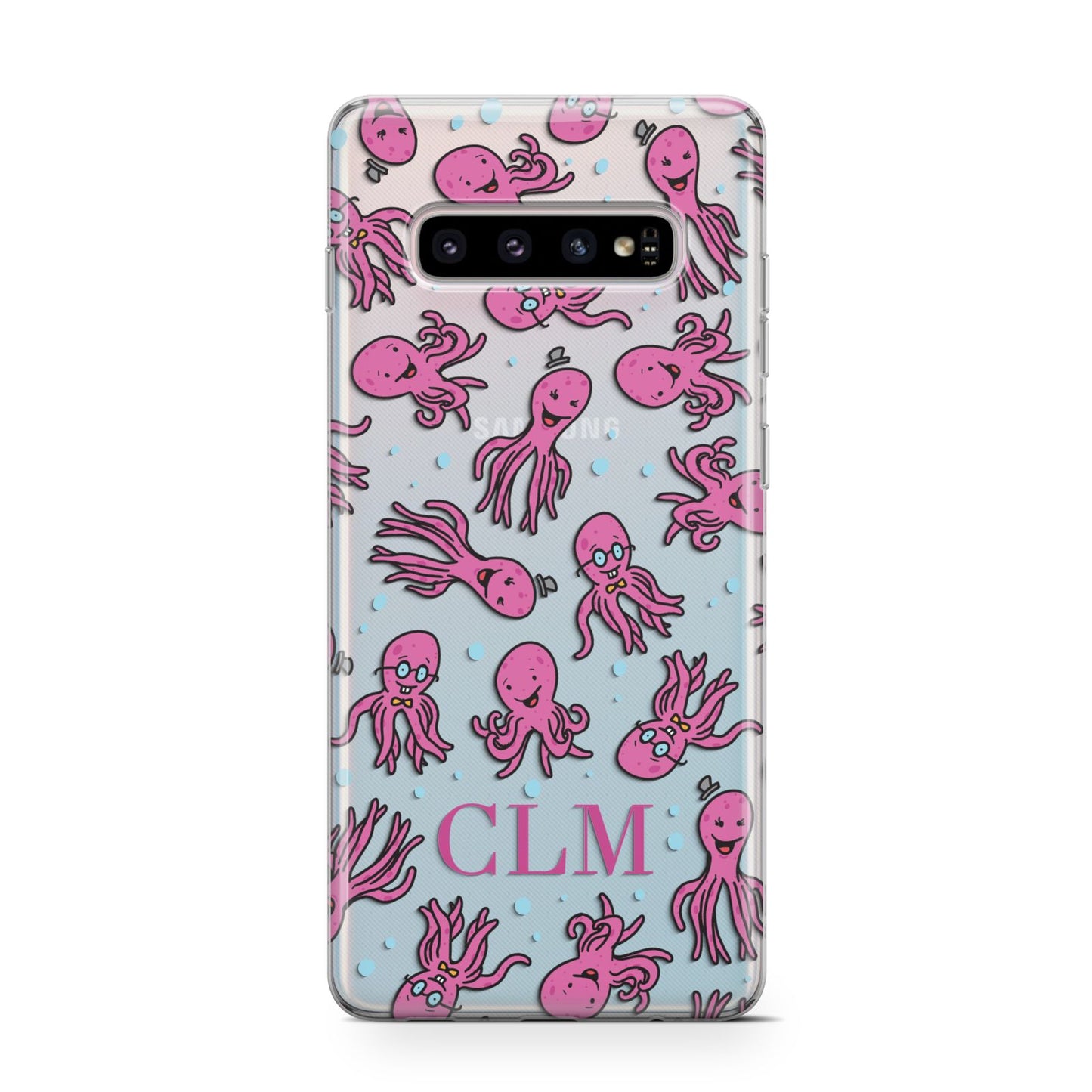 Personalised Octopus Initials Samsung Galaxy S10 Case