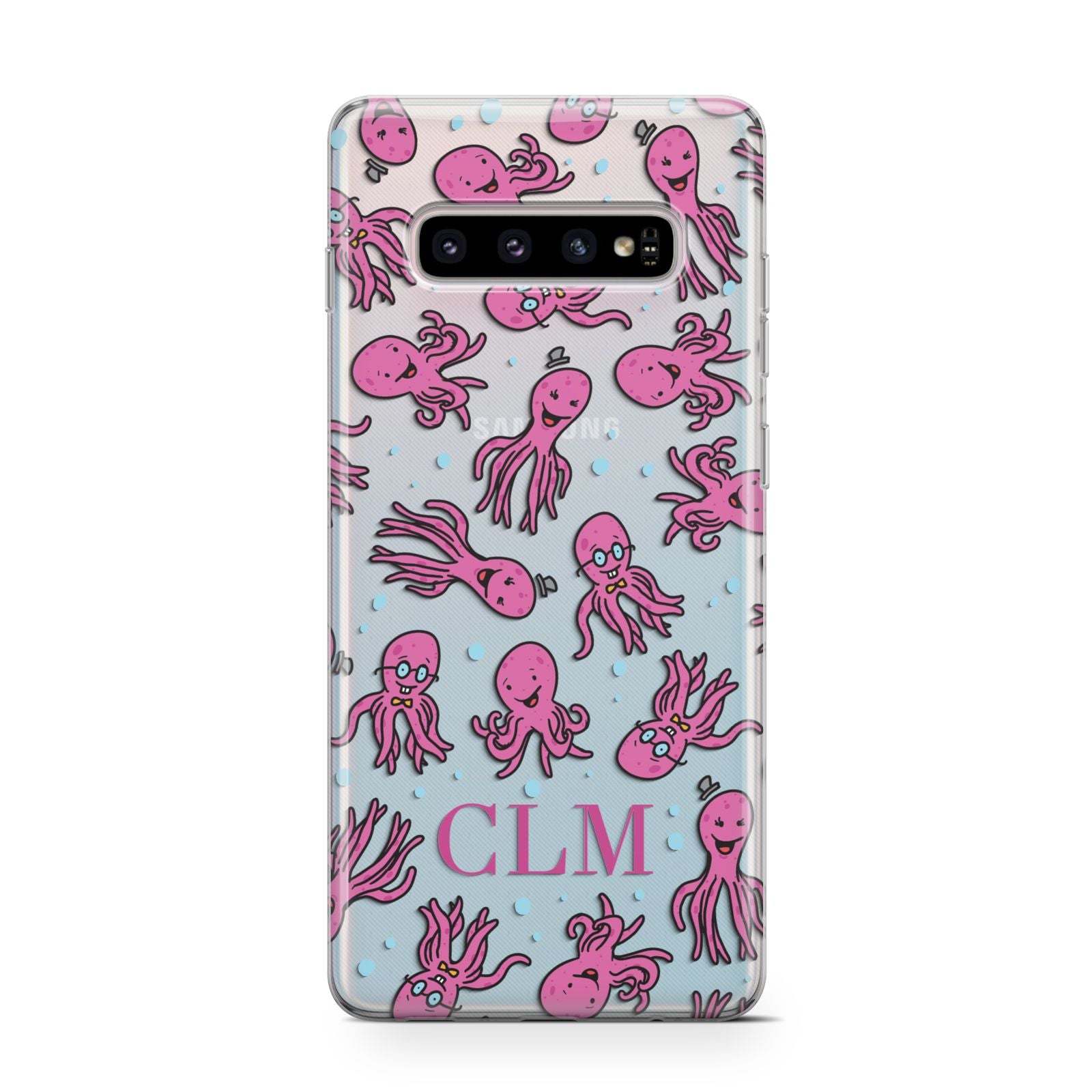 Personalised Octopus Initials Samsung Galaxy S10 Case