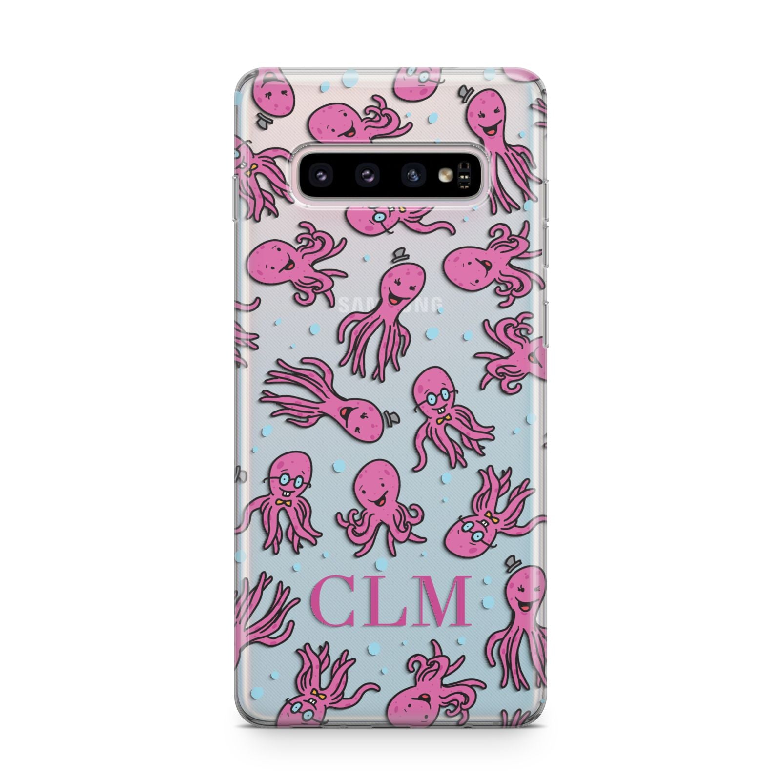 Personalised Octopus Initials Samsung Galaxy S10 Plus Case