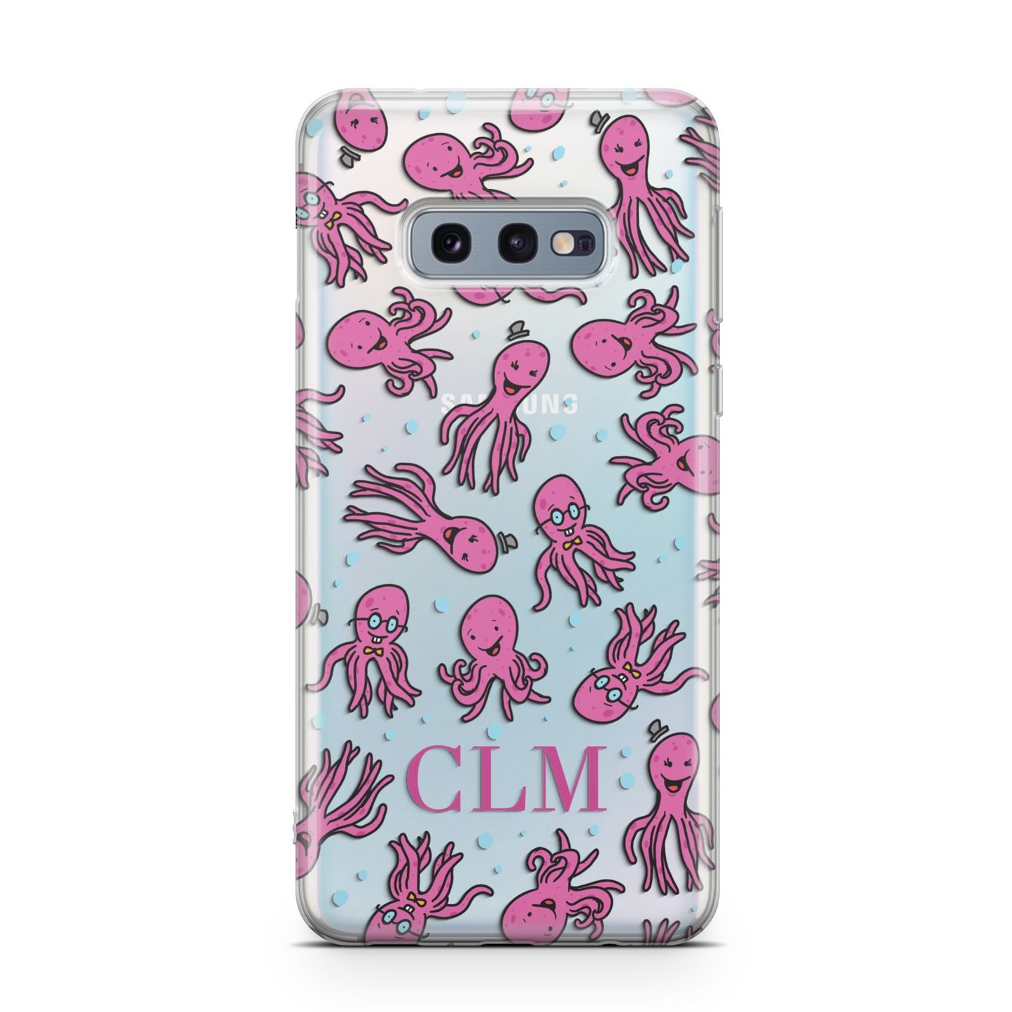 Personalised Octopus Initials Samsung Galaxy S10E Case