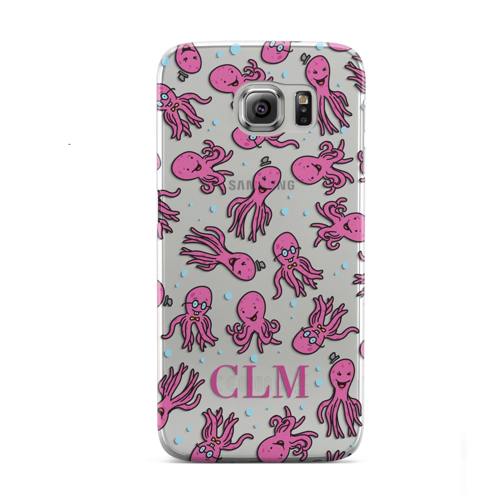 Personalised Octopus Initials Samsung Galaxy S6 Case