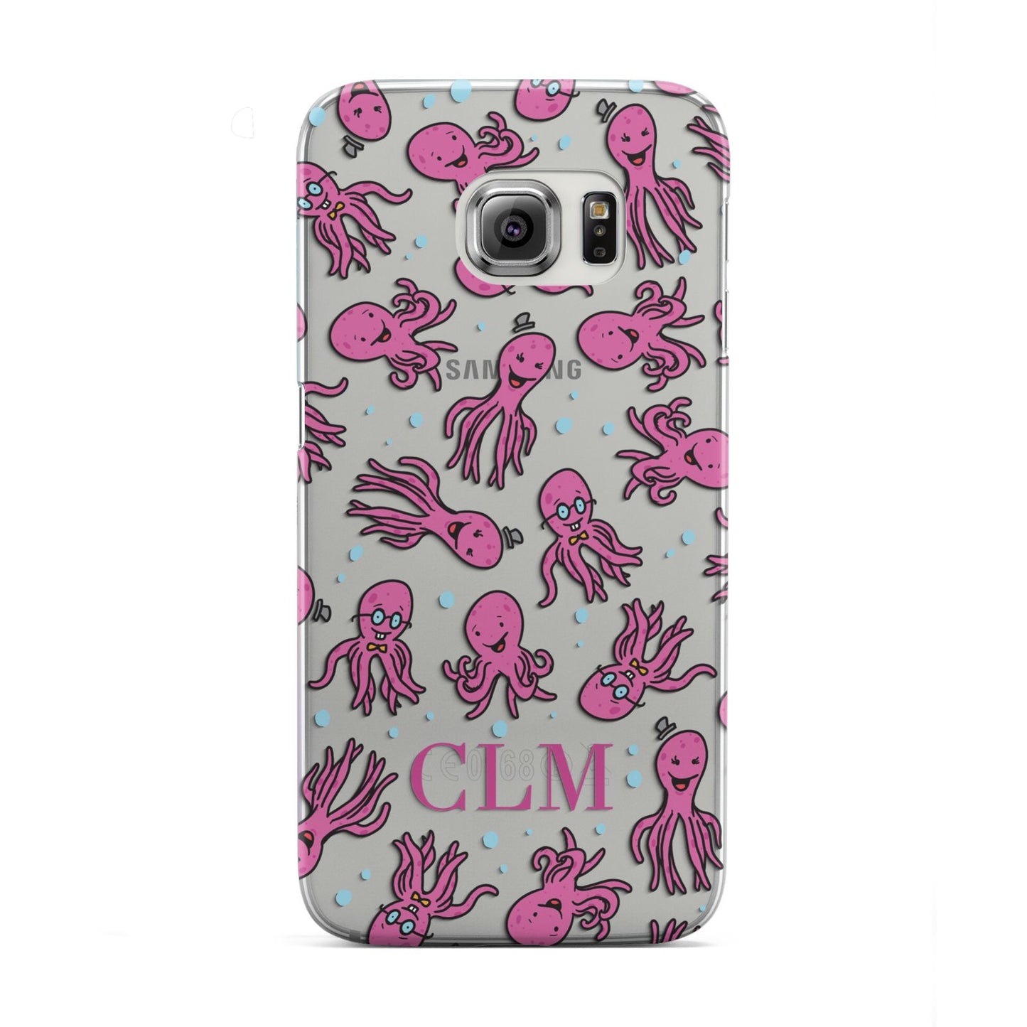 Personalised Octopus Initials Samsung Galaxy S6 Edge Case