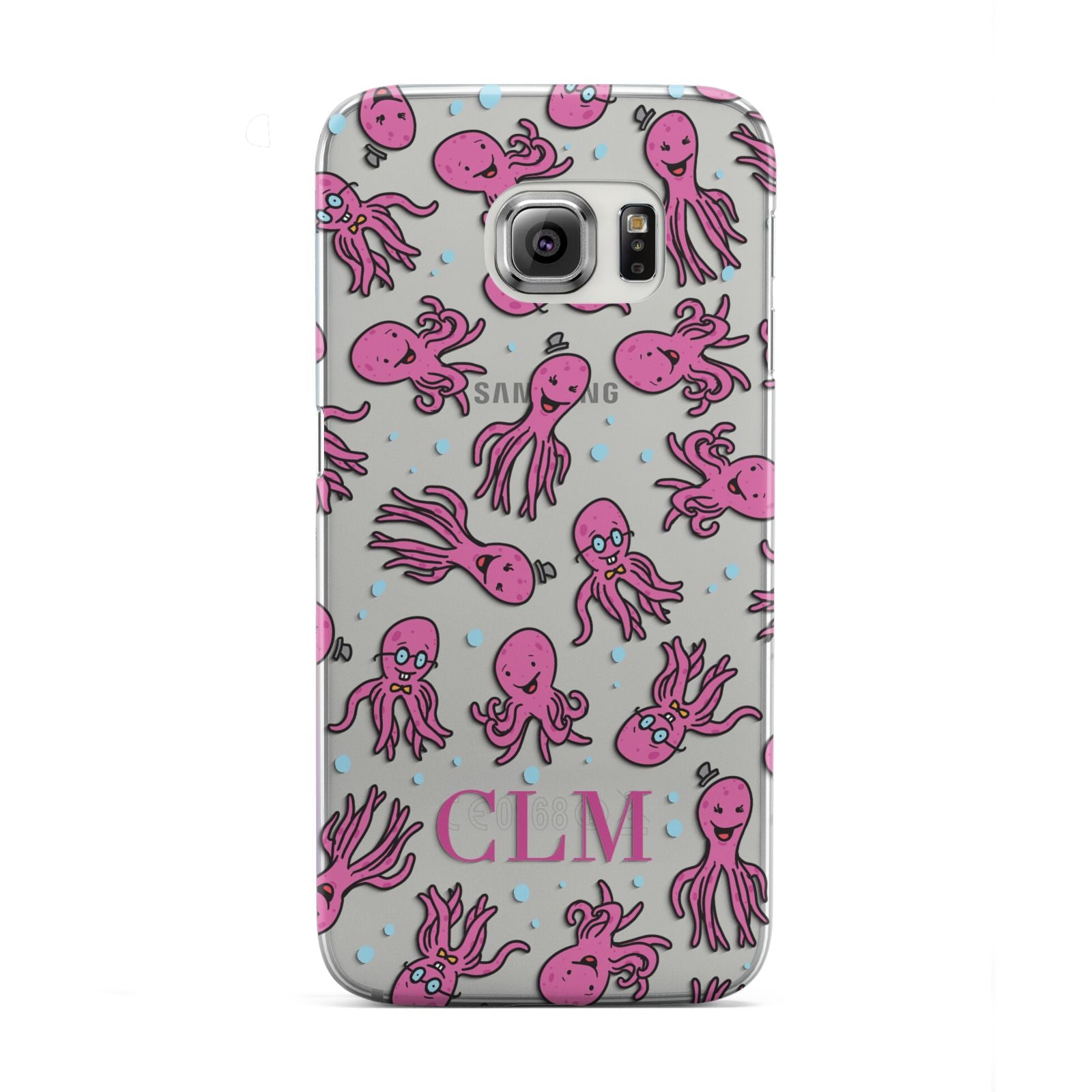 Personalised Octopus Initials Samsung Galaxy S6 Edge Case