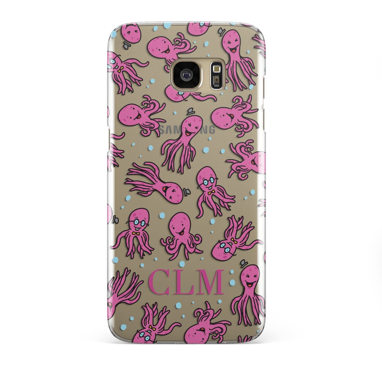 Personalised Octopus Initials Samsung Galaxy S7 Edge Case