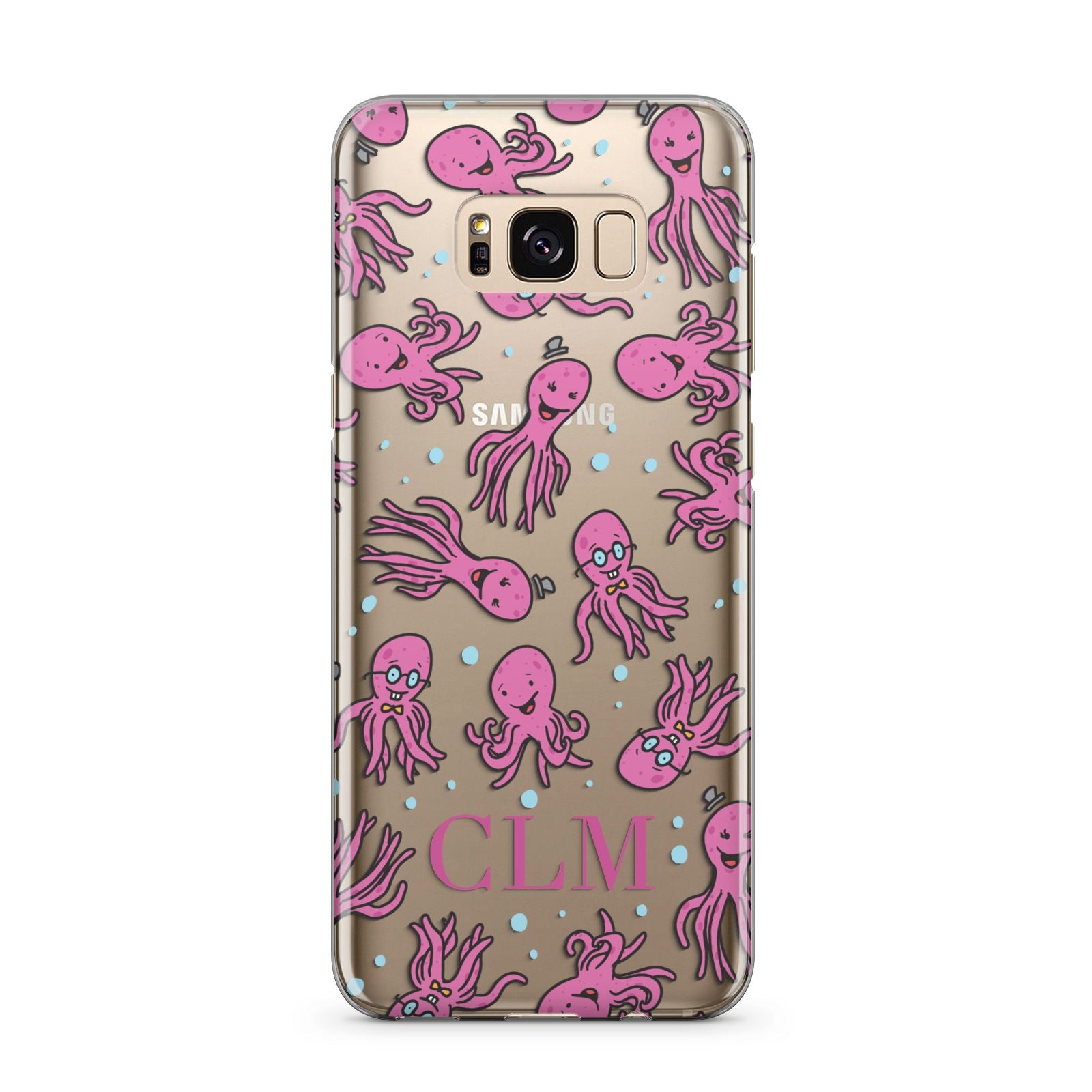 Personalised Octopus Initials Samsung Galaxy S8 Plus Case