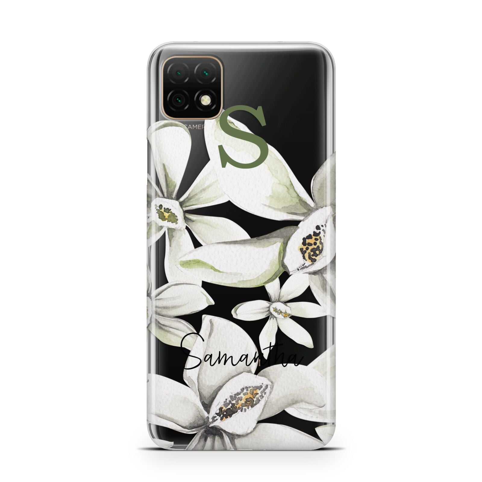 Personalised Orange Blossom Huawei Enjoy 20 Phone Case