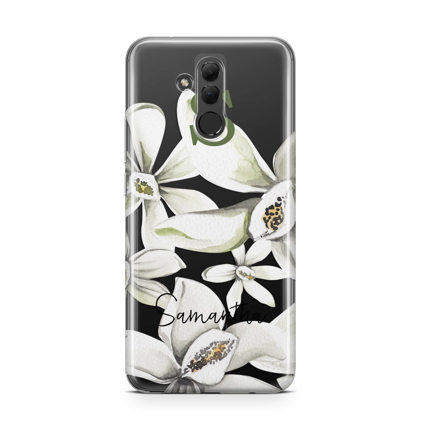 Personalised Orange Blossom Huawei Mate 20 Lite