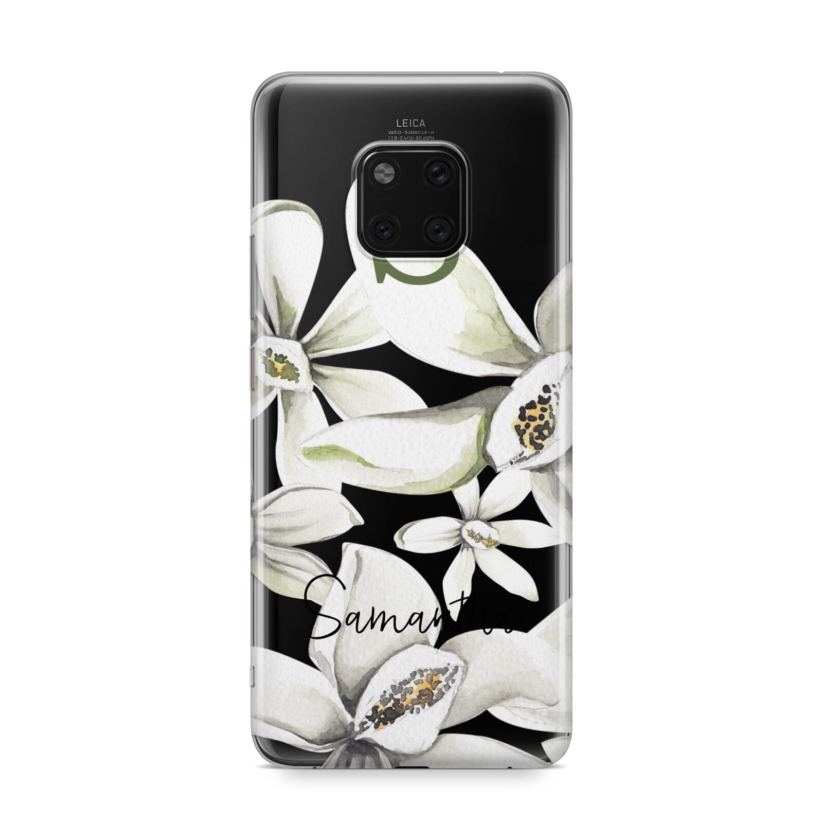 Personalised Orange Blossom Huawei Mate 20 Pro Phone Case