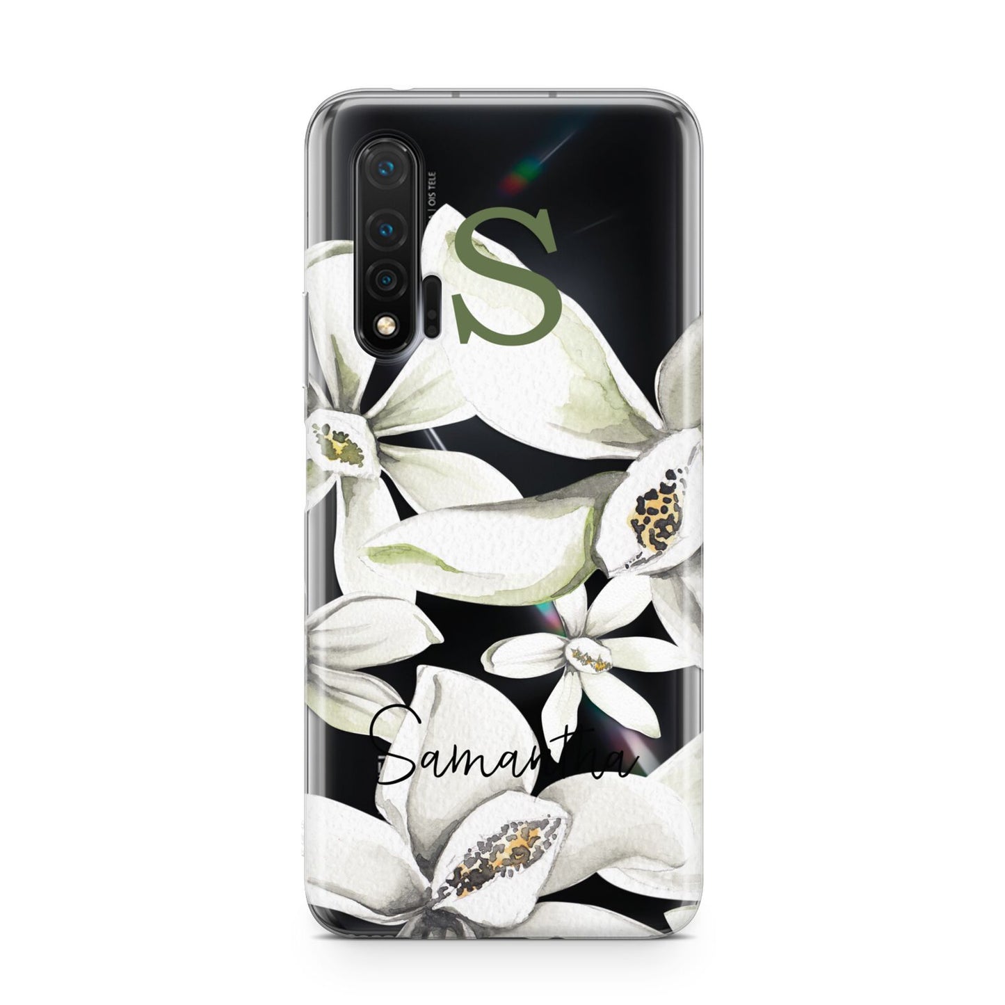 Personalised Orange Blossom Huawei Nova 6 Phone Case