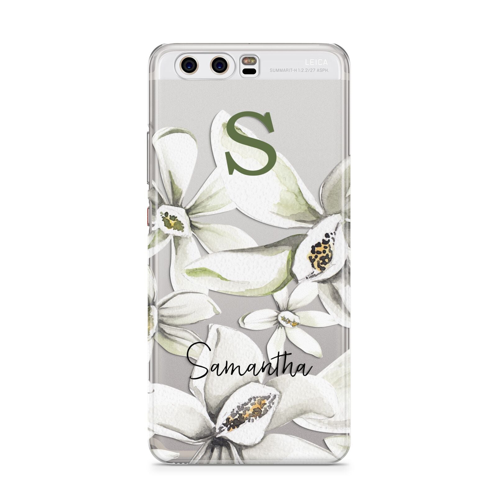 Personalised Orange Blossom Huawei P10 Phone Case