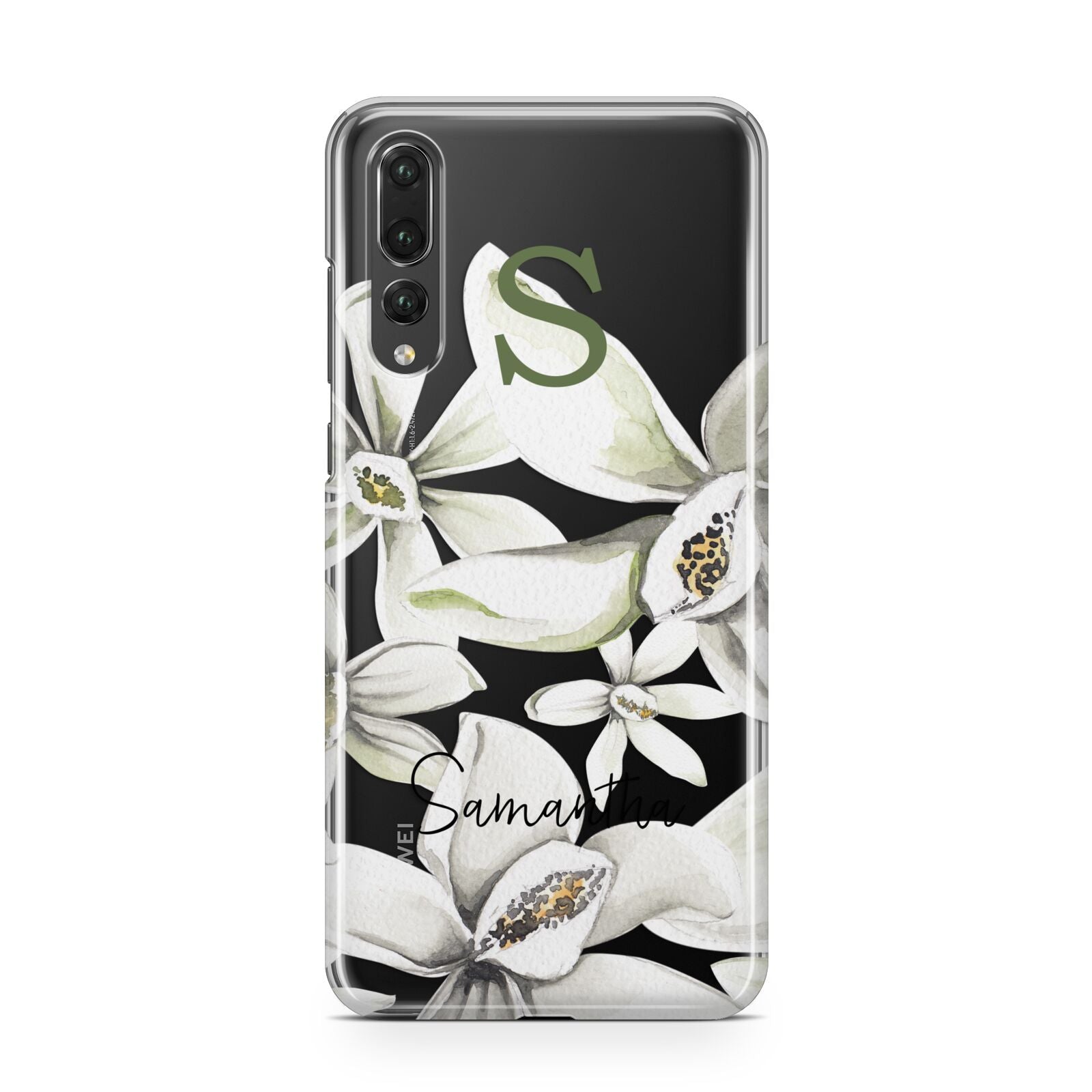 Personalised Orange Blossom Huawei P20 Pro Phone Case