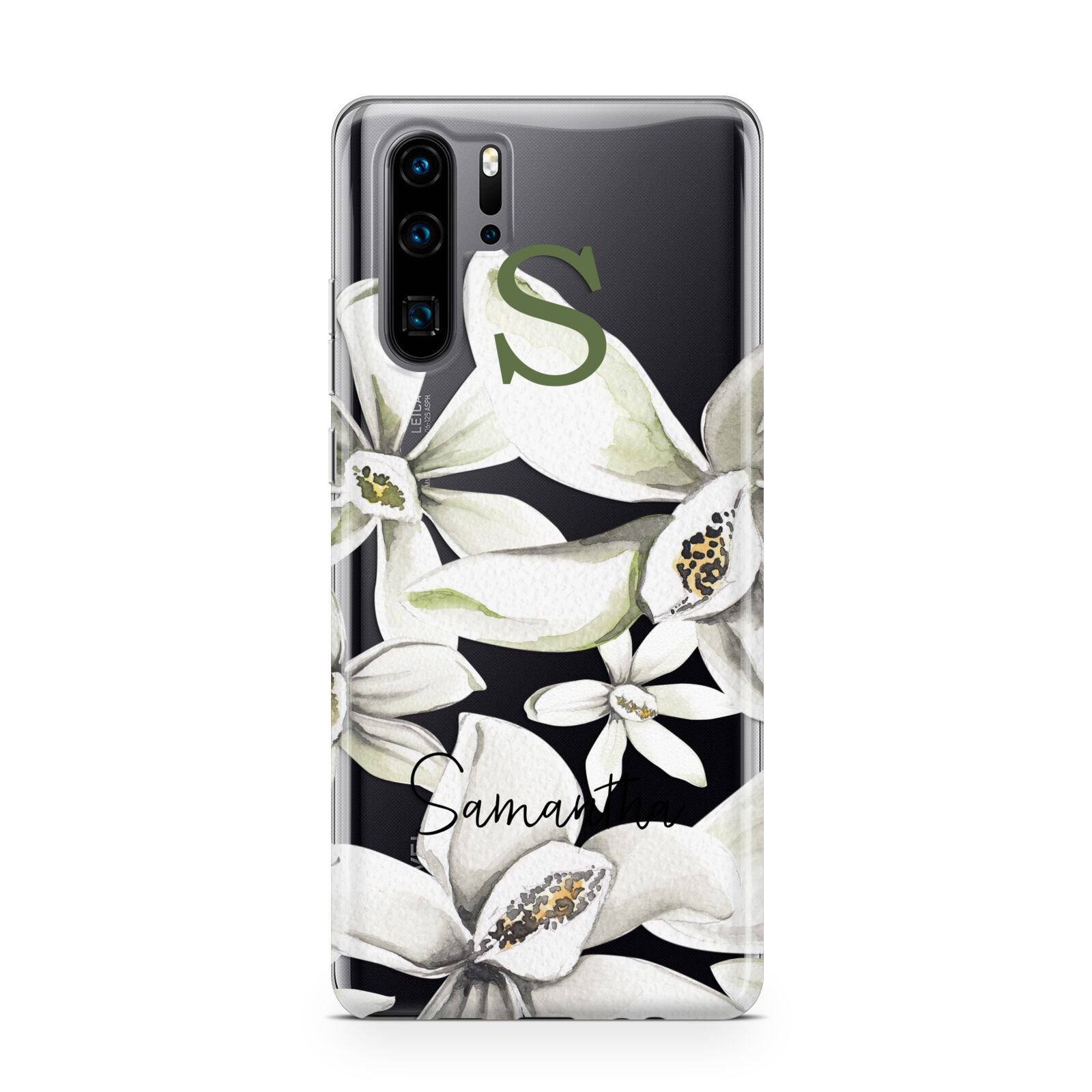 Personalised Orange Blossom Huawei P30 Pro Phone Case