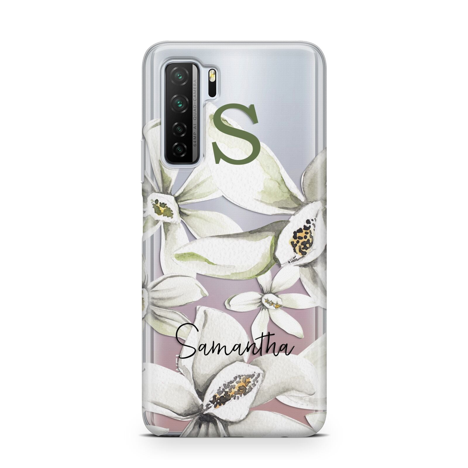 Personalised Orange Blossom Huawei P40 Lite 5G Phone Case