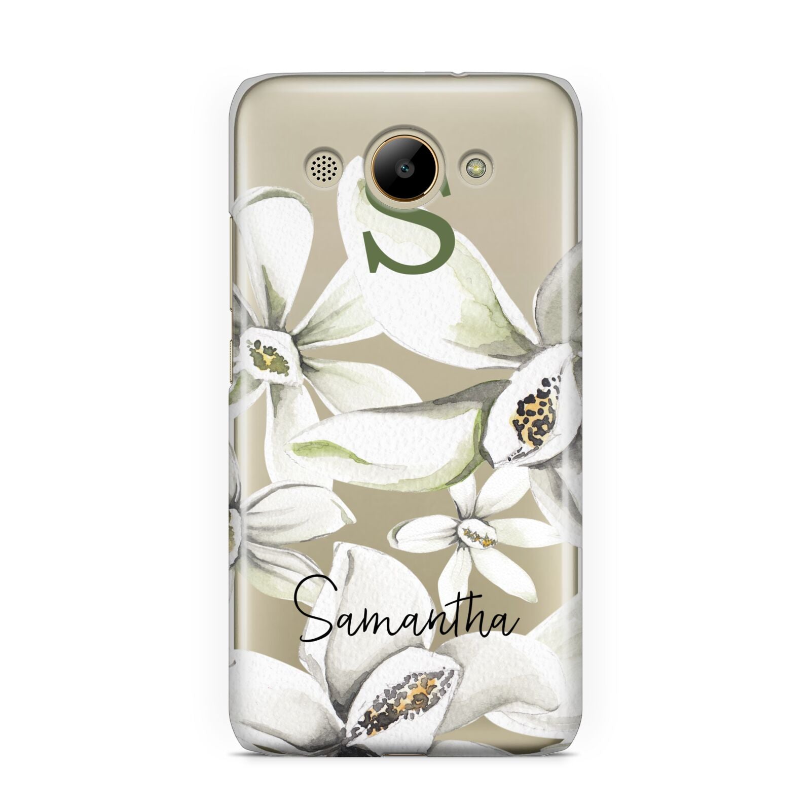 Personalised Orange Blossom Huawei Y3 2017