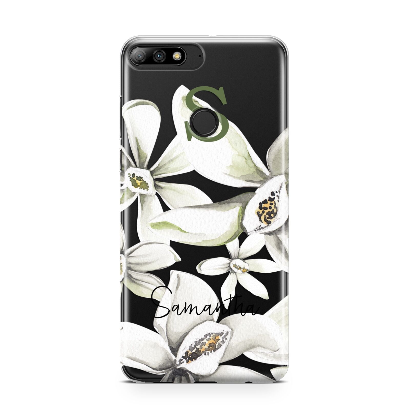 Personalised Orange Blossom Huawei Y7 2018