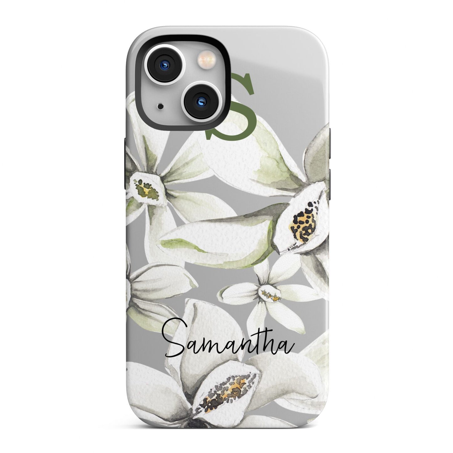 Personalised Orange Blossom iPhone 13 Mini Full Wrap 3D Tough Case