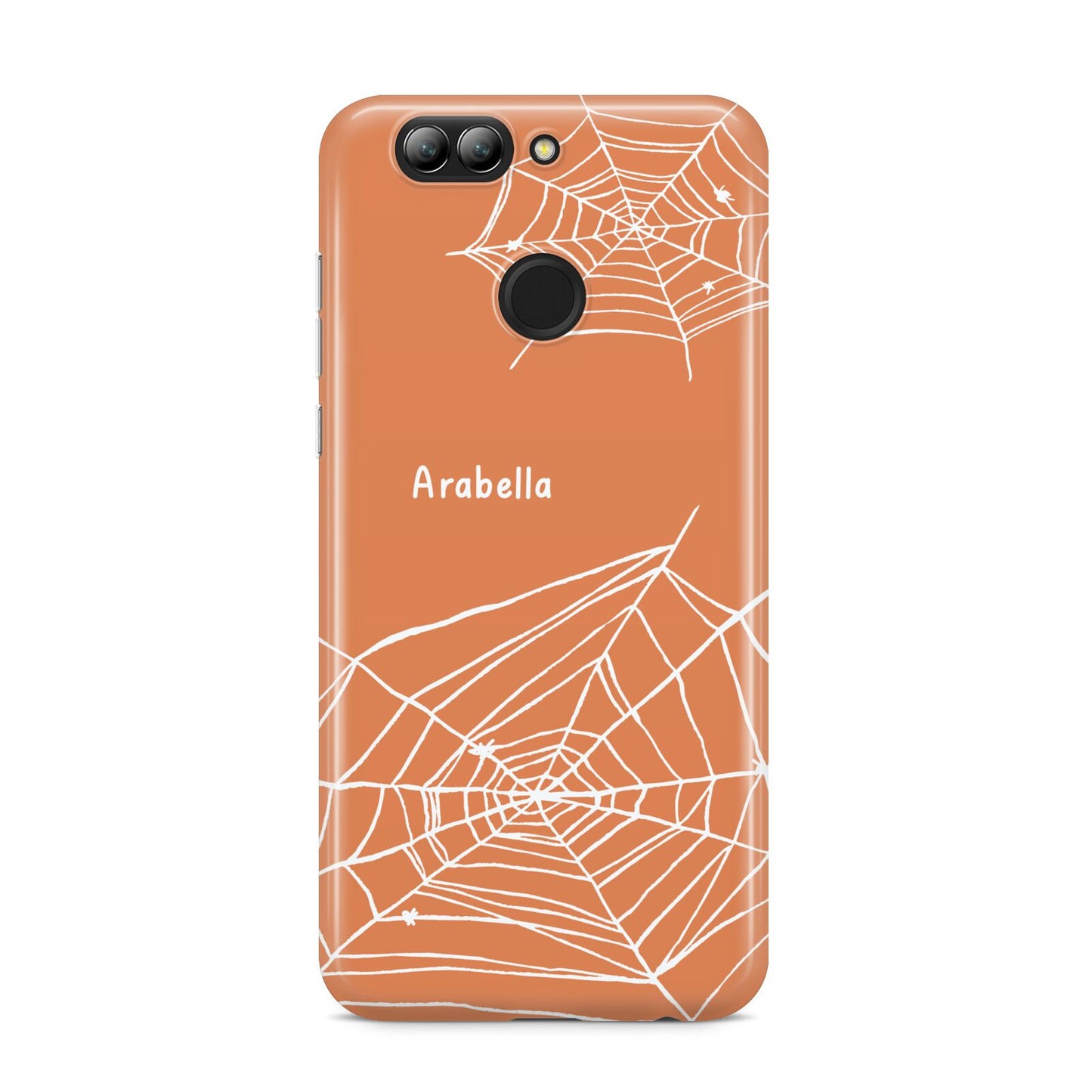 Personalised Orange Cobweb Huawei Nova 2s Phone Case