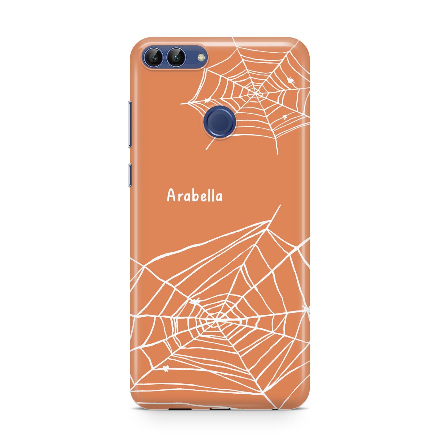 Personalised Orange Cobweb Huawei P Smart Case