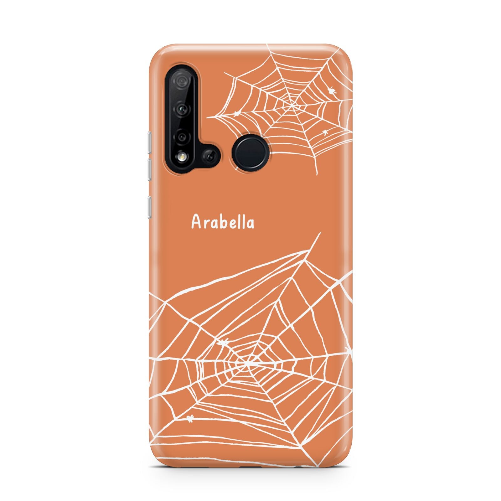 Personalised Orange Cobweb Huawei P20 Lite 5G Phone Case