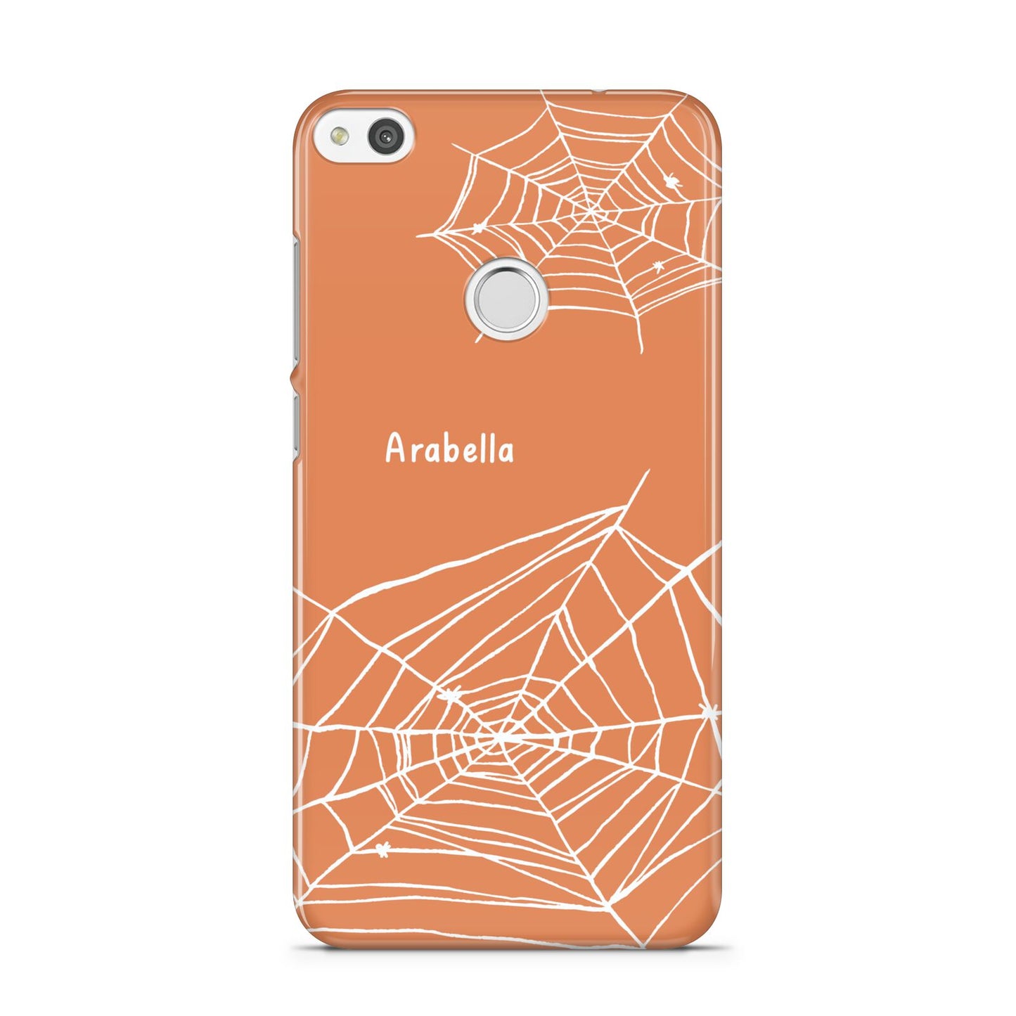 Personalised Orange Cobweb Huawei P8 Lite Case