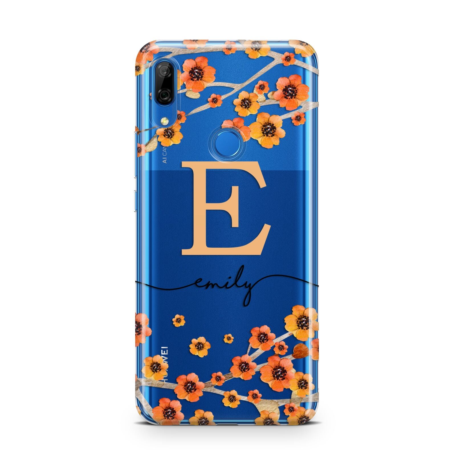 Personalised Orange Flowers Huawei P Smart Z