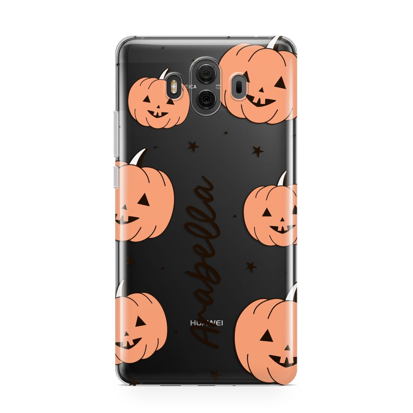 Personalised Orange Pumpkin Huawei Mate 10 Protective Phone Case