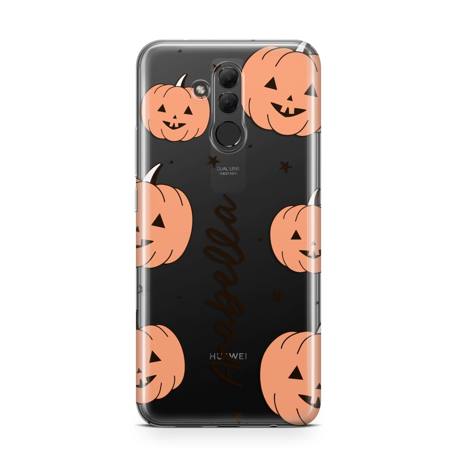 Personalised Orange Pumpkin Huawei Mate 20 Lite