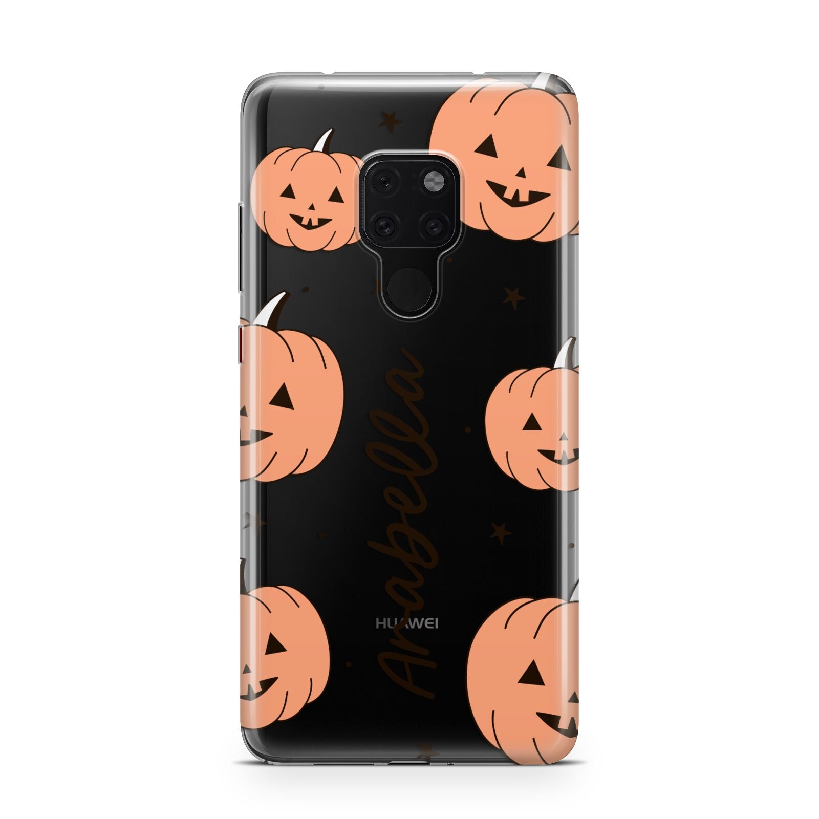 Personalised Orange Pumpkin Huawei Mate 20 Phone Case