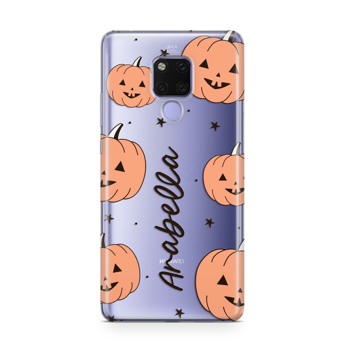 Personalised Orange Pumpkin Huawei Mate 20X Phone Case