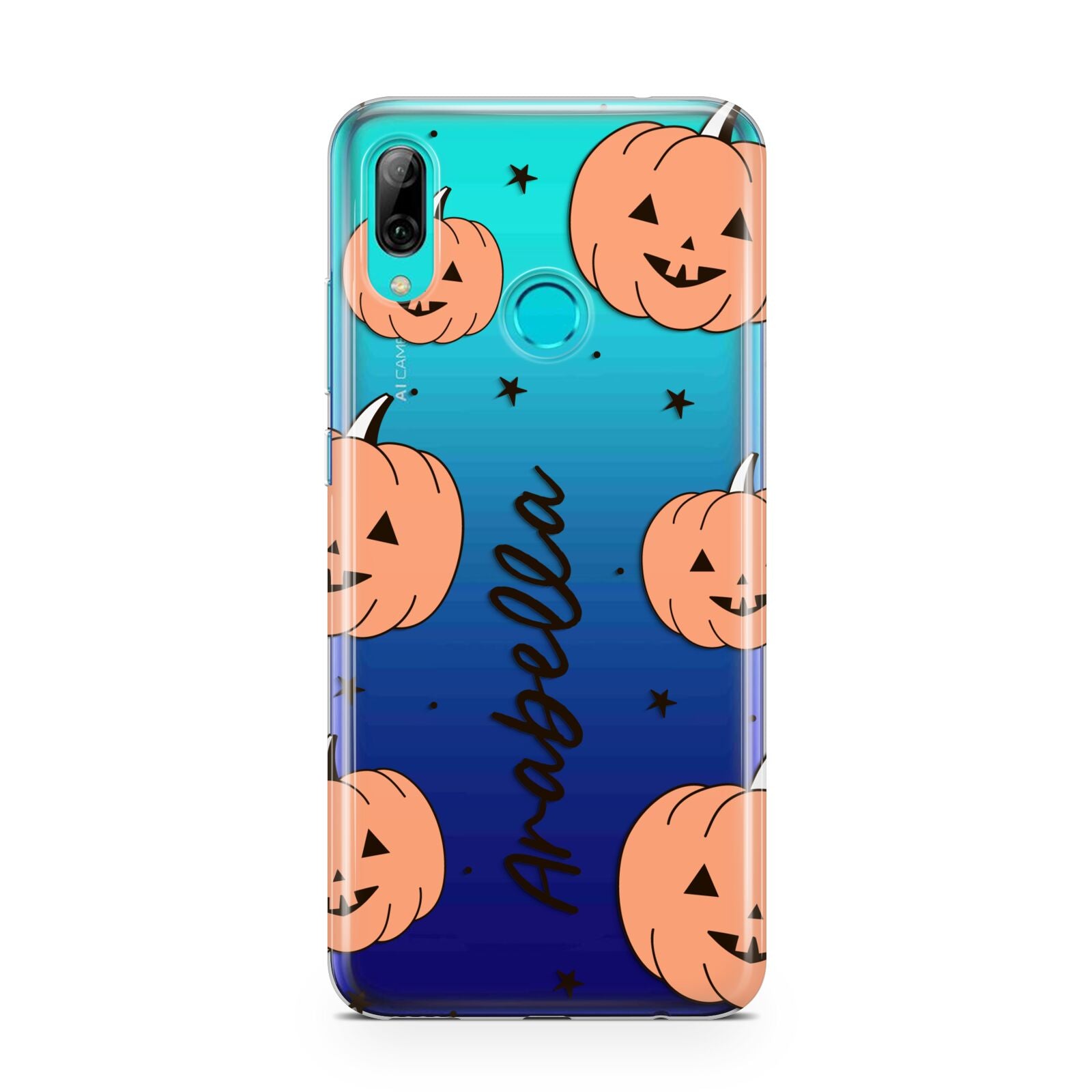 Personalised Orange Pumpkin Huawei P Smart 2019 Case