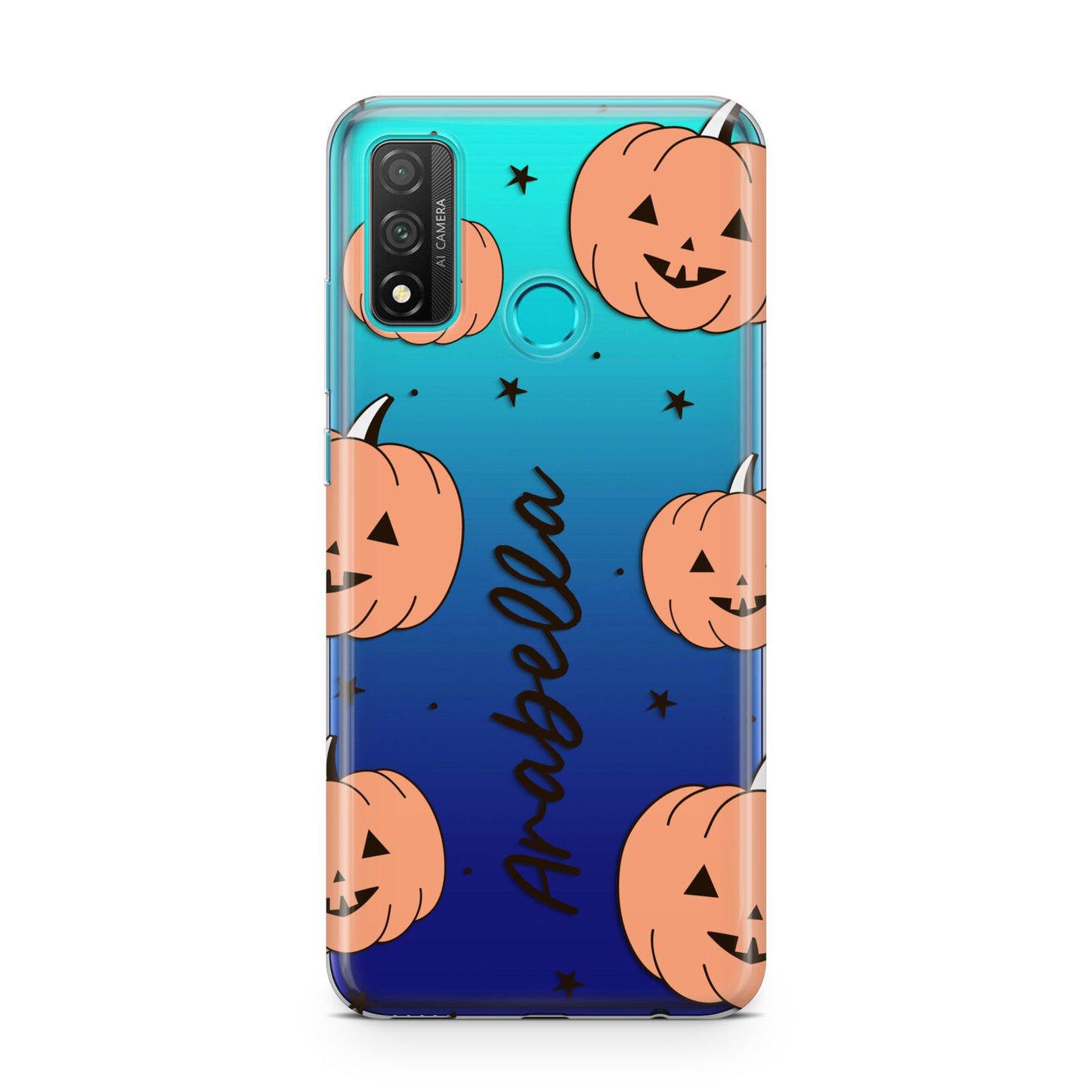 Personalised Orange Pumpkin Huawei P Smart 2020