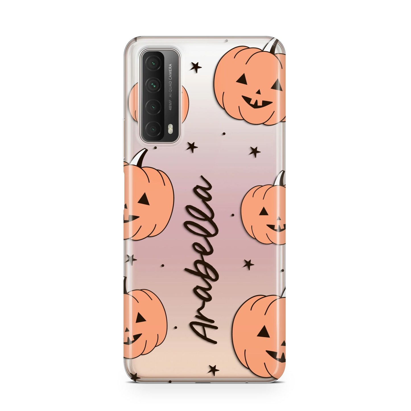 Personalised Orange Pumpkin Huawei P Smart 2021