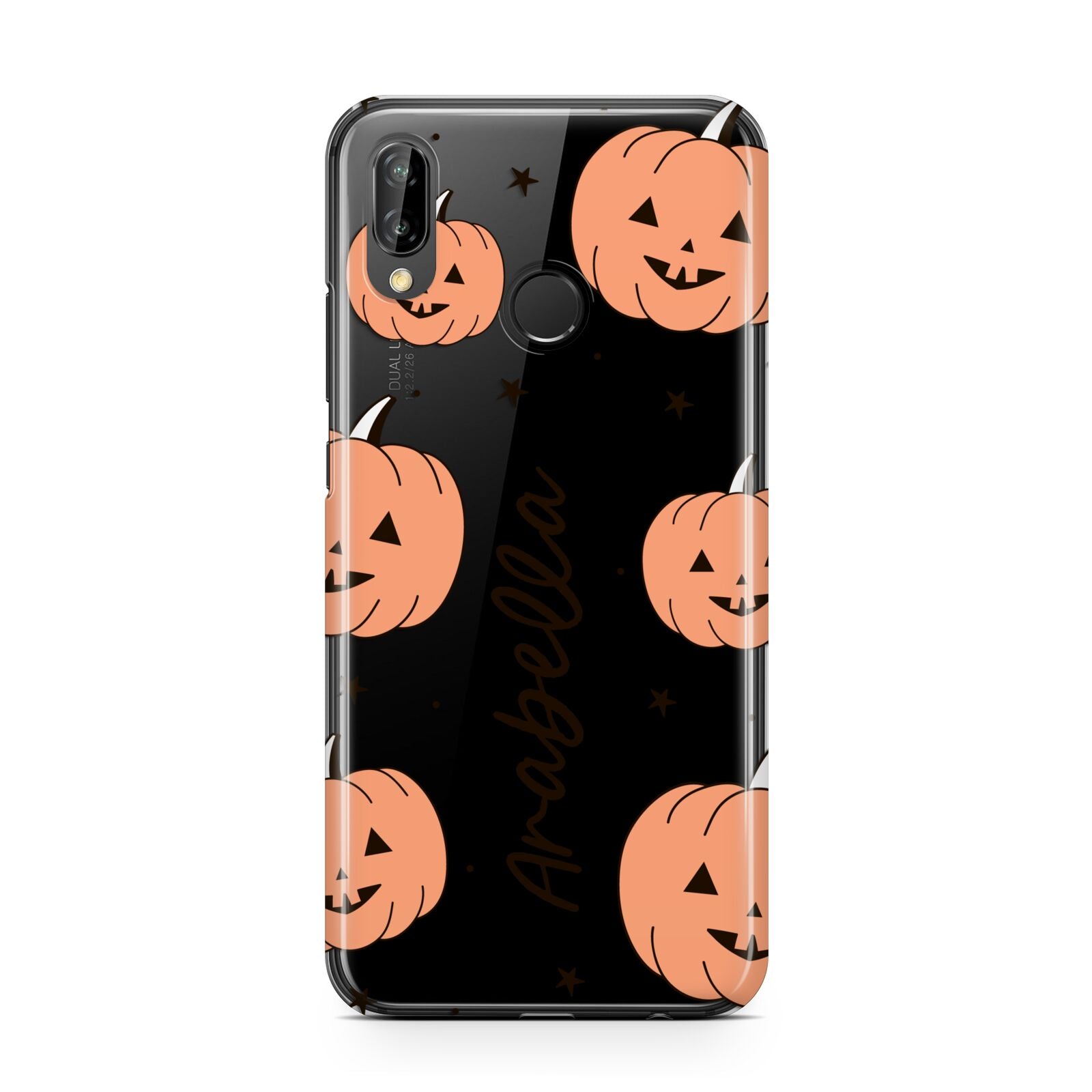 Personalised Orange Pumpkin Huawei P20 Lite Phone Case