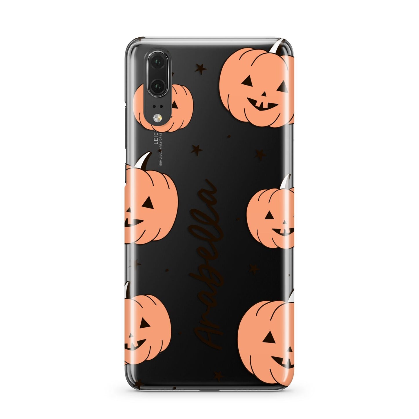 Personalised Orange Pumpkin Huawei P20 Phone Case