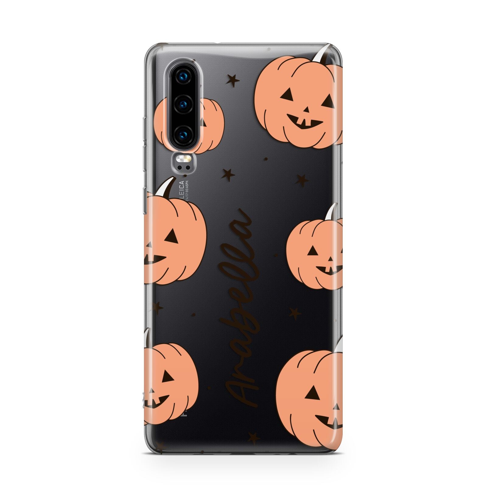 Personalised Orange Pumpkin Huawei P30 Phone Case