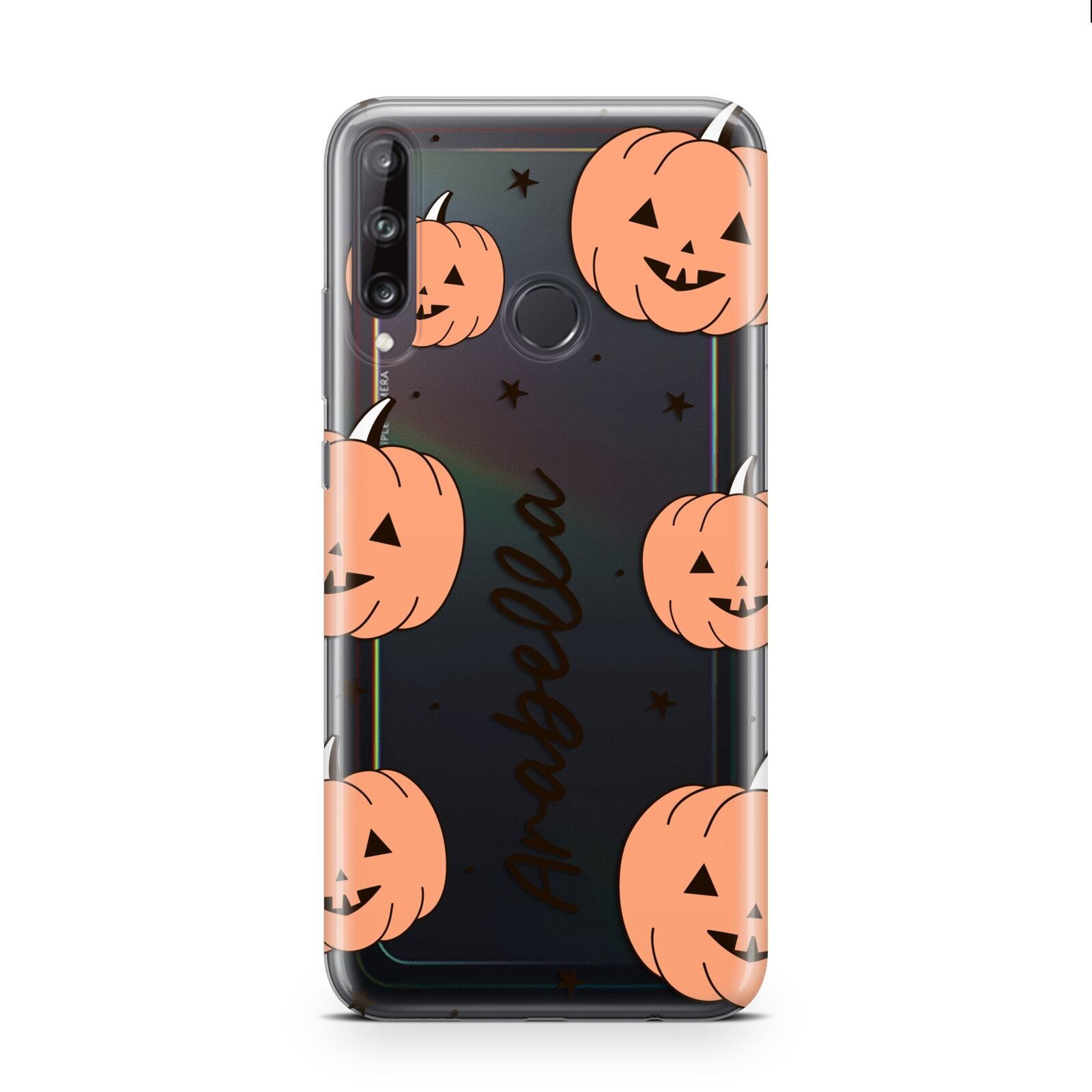 Personalised Orange Pumpkin Huawei P40 Lite E Phone Case