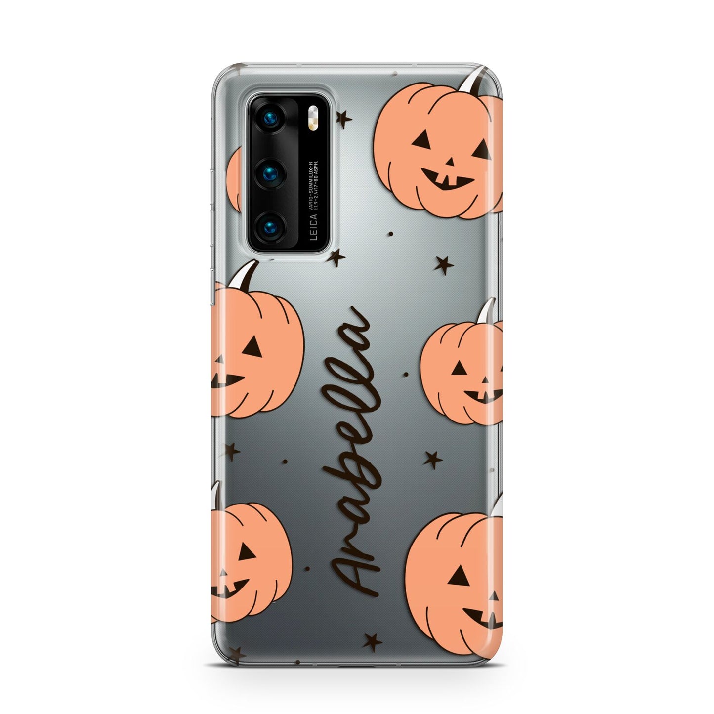 Personalised Orange Pumpkin Huawei P40 Phone Case