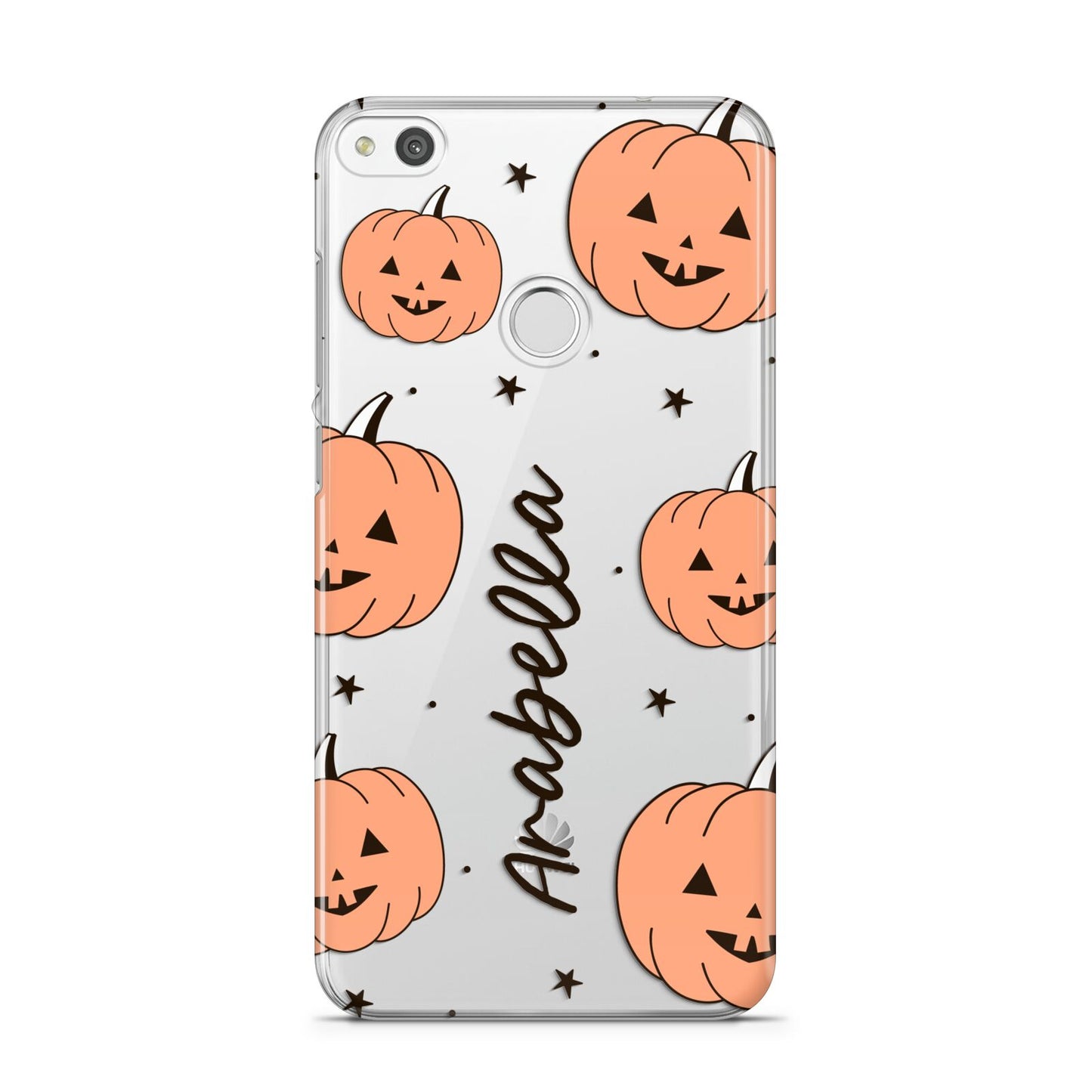 Personalised Orange Pumpkin Huawei P8 Lite Case