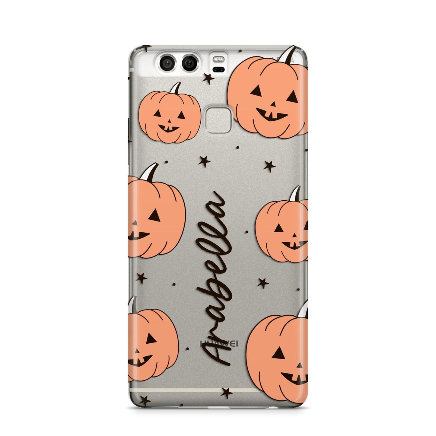 Personalised Orange Pumpkin Huawei P9 Case