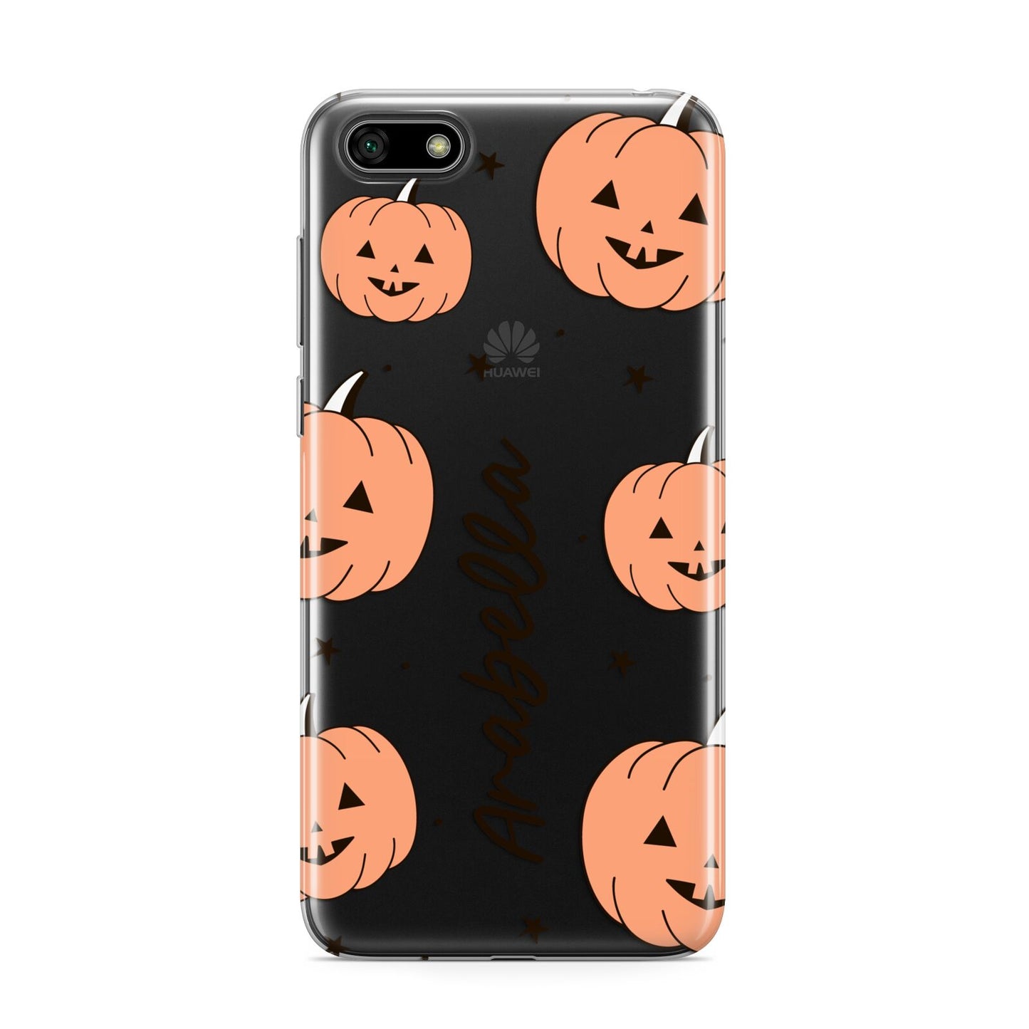 Personalised Orange Pumpkin Huawei Y5 Prime 2018 Phone Case