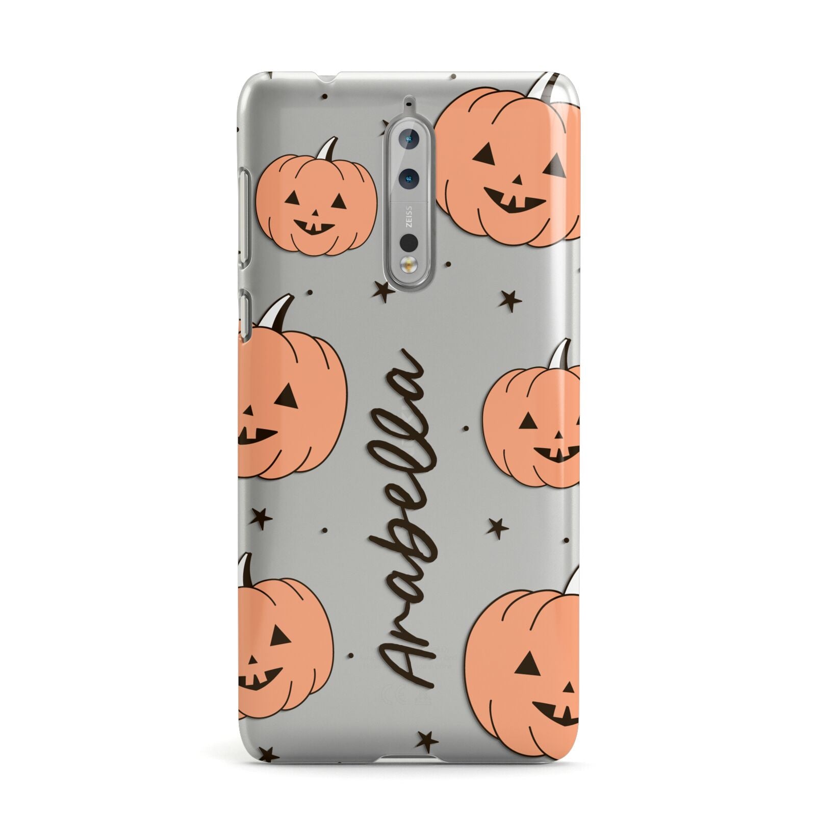 Personalised Orange Pumpkin Nokia Case