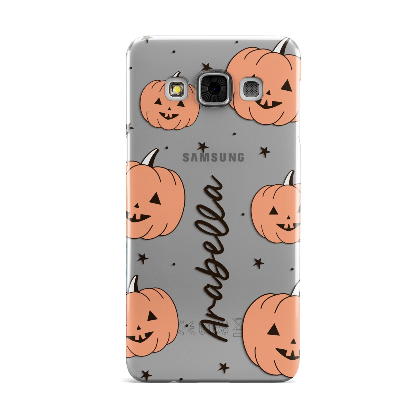 Personalised Orange Pumpkin Samsung Galaxy A3 Case