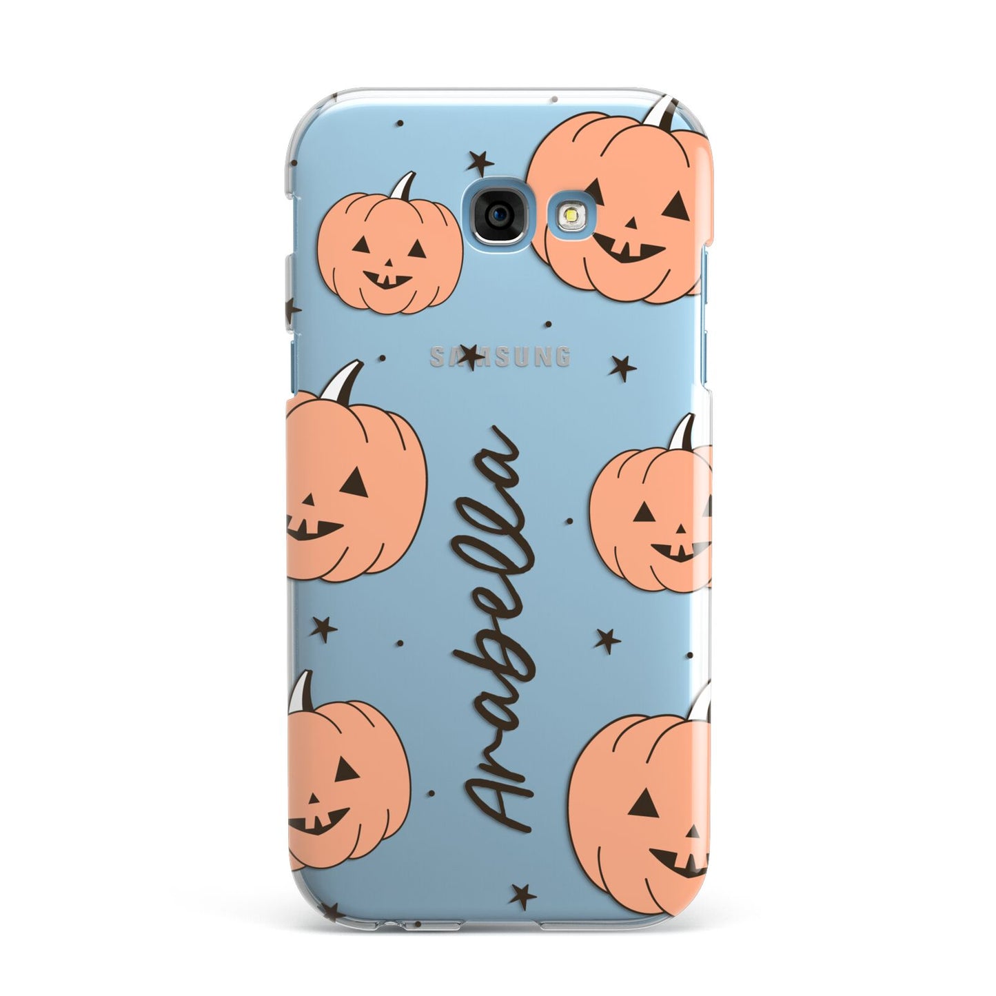 Personalised Orange Pumpkin Samsung Galaxy A7 2017 Case