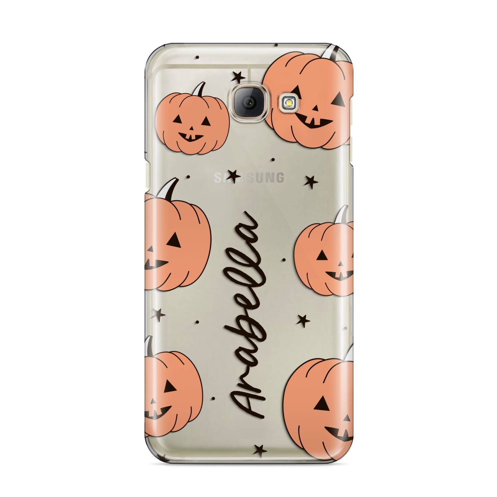 Personalised Orange Pumpkin Samsung Galaxy A8 2016 Case